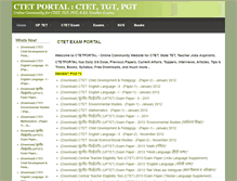 Tablet Screenshot of ctetportal.com